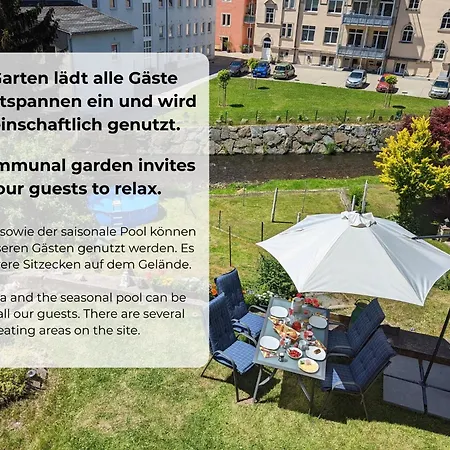 Urlaubsmagie - Uferhang - Sauna & Saisonaler Pool Sebnitz